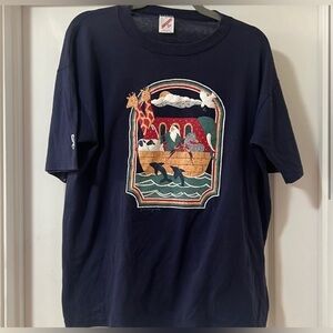 Noah’s Ark Puff Print Shirt - Rare / Vintage - Women’s XL